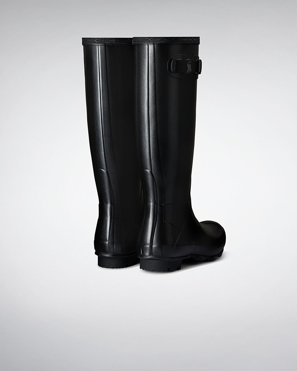 Botas de Lluvia Altas Hunter Mujer - Norris Field - Negros - UNWCFJK-60